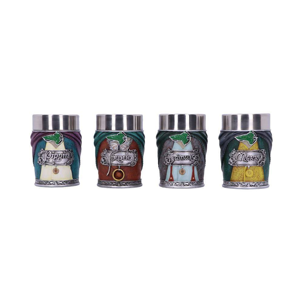 Le Seigneur des Anneaux Set 4 verres à shot Hobbits