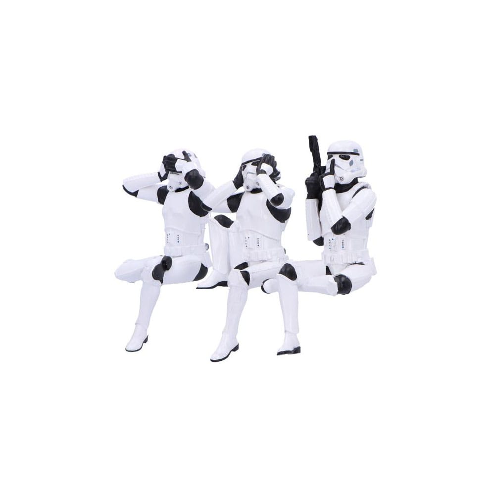 Stormtrooper figurines Three Wise Sitting Stormtroopers 11 cm