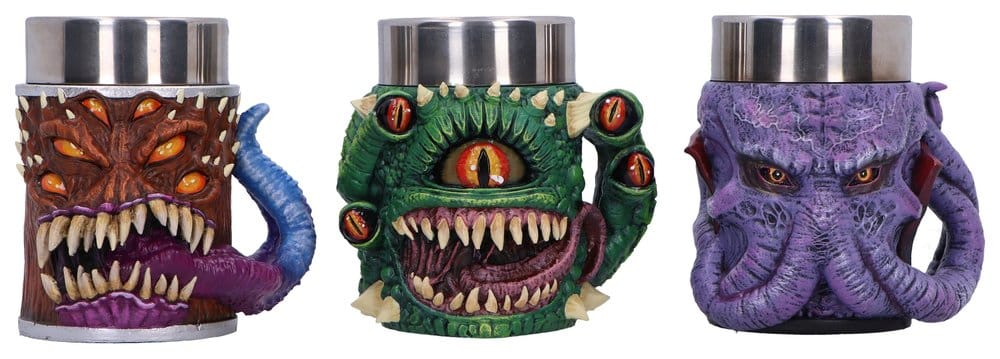 Dungeons & Dragons Lot de 3 mini-chopes Mini Monster 9 cm