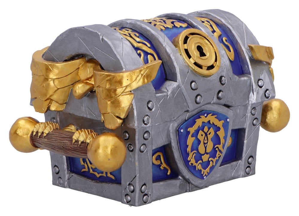 World of Warcraft boîte de rangement Treasure Chest Alliance War 11 cm