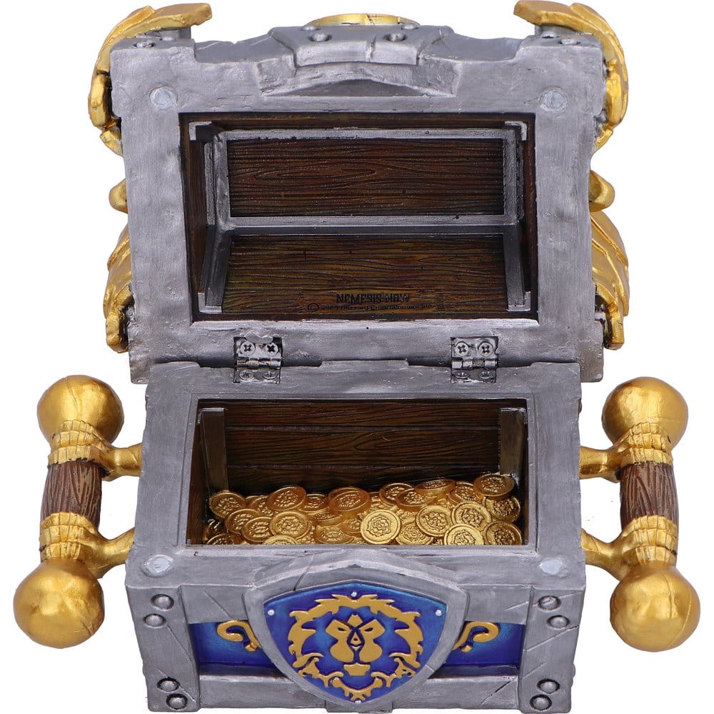 World of Warcraft boîte de rangement Treasure Chest Alliance War 11 cm