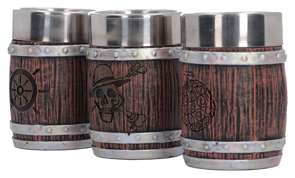 One Piece set de verres à shot Barrel 8 cm
