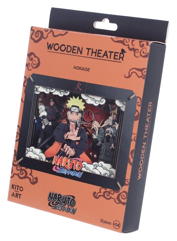 Naruto maquette Wooden Theatre Hokage (Medium) 10 cm