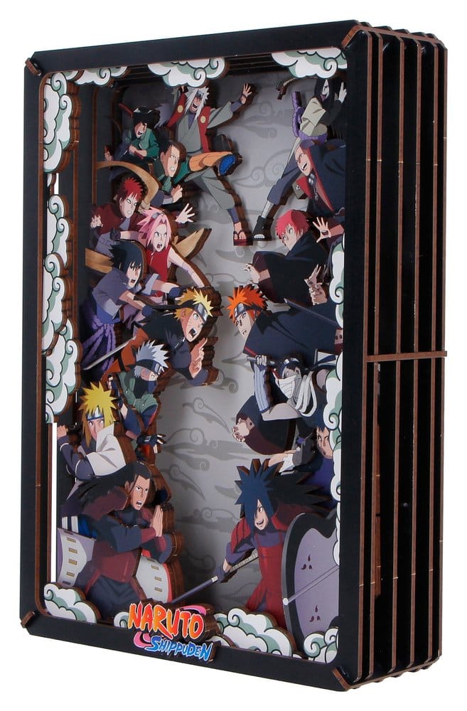 Naruto maquette Wooden Theatre Combat (Large) 26 cm