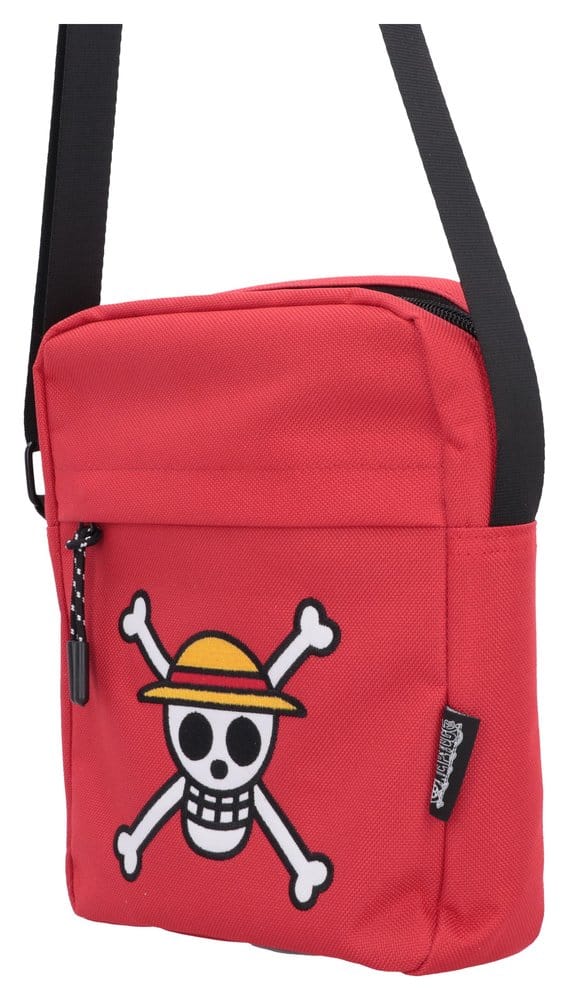 One Piece sac à bandoulière Luffy Jolly Roger (Red) 23 cm