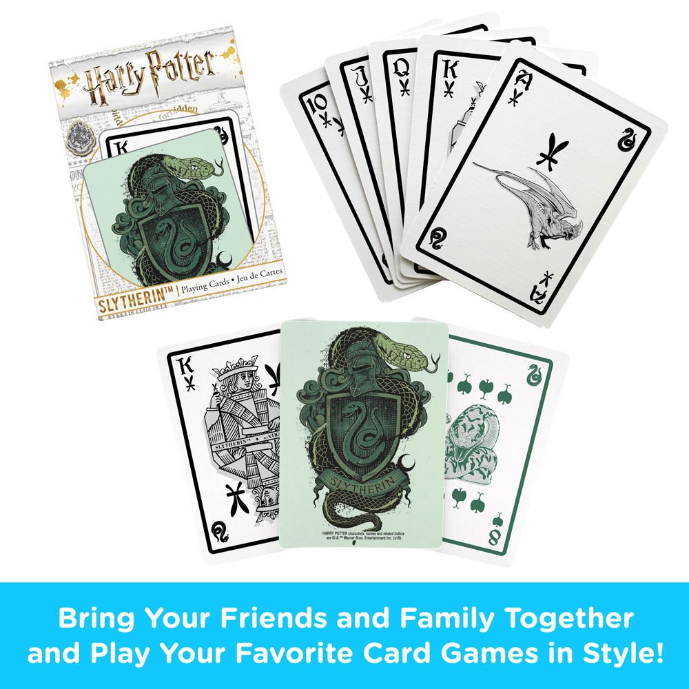 Harry Potter jeu de cartes à jouer Serpentard