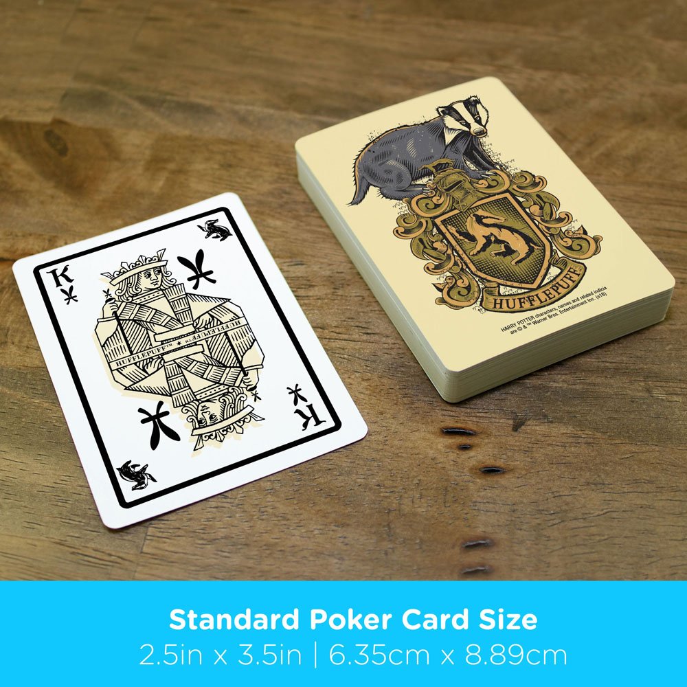 Harry Potter jeu de cartes à jouer Poufsouffle