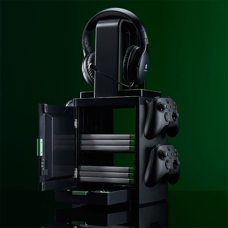Numskull - Meuble de rangement lumineux inspiré du logo Xbox pour gamer