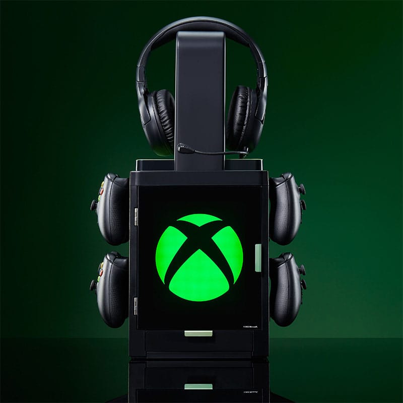 Numskull - Meuble de rangement lumineux inspiré du logo Xbox pour gamer