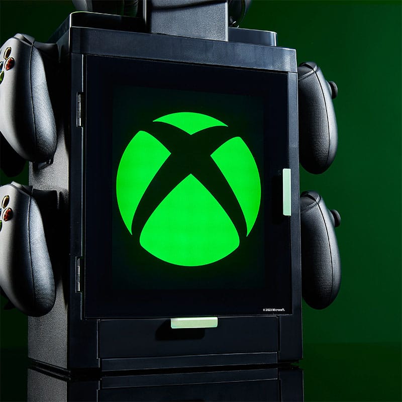 Numskull - Meuble de rangement lumineux inspiré du logo Xbox pour gamer