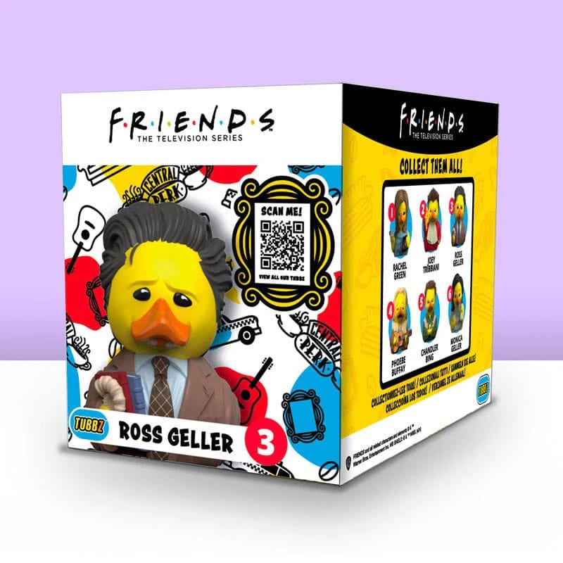 Numskull - Best of TUBBZ Boîte Canard de bain - Friends - Ross Geller - 9cm
