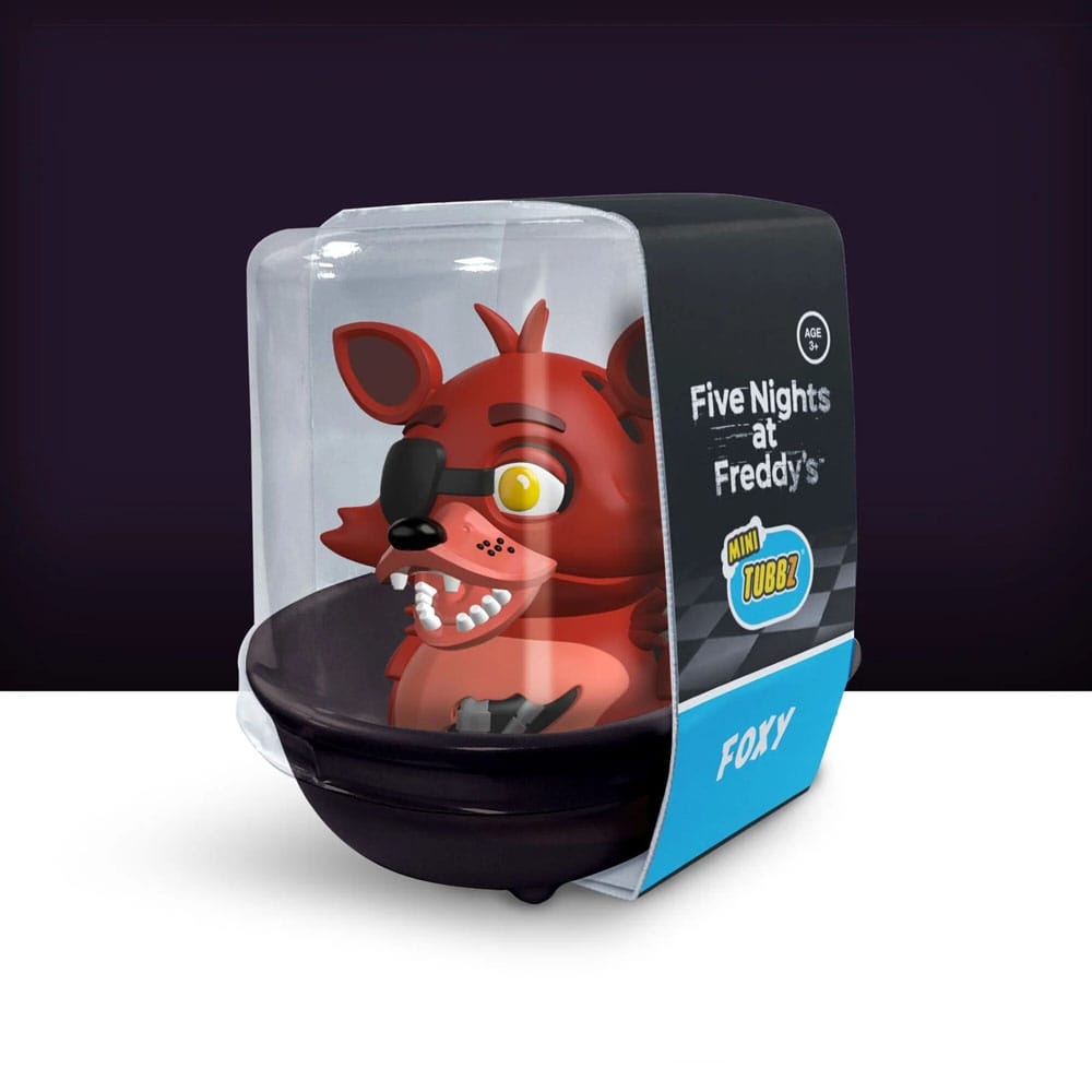 Numskull - Mini TUBBZ Canard de bain - Five Nights at Freddy's - Foxy (Édition baignoire) - 5cm