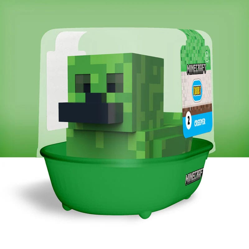 Numskull - TUBBZ Canard de bain - Minecraft - Creeper (Première Édition) - 9cm