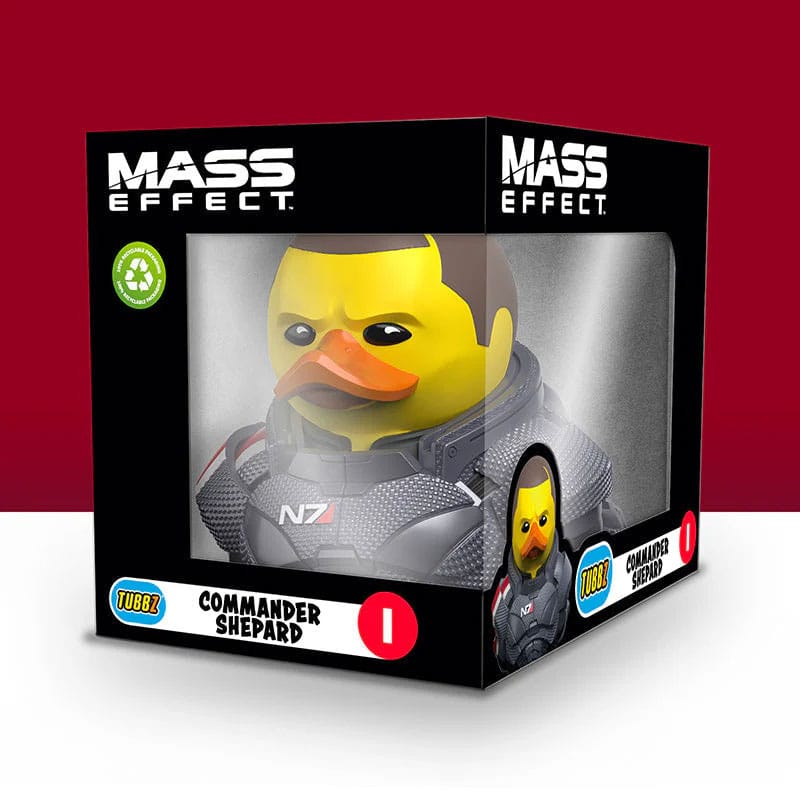 Numskull - Best of TUBBZ Boîte Canard de bain - Mass Effect - Commandant Shepard - 9cm