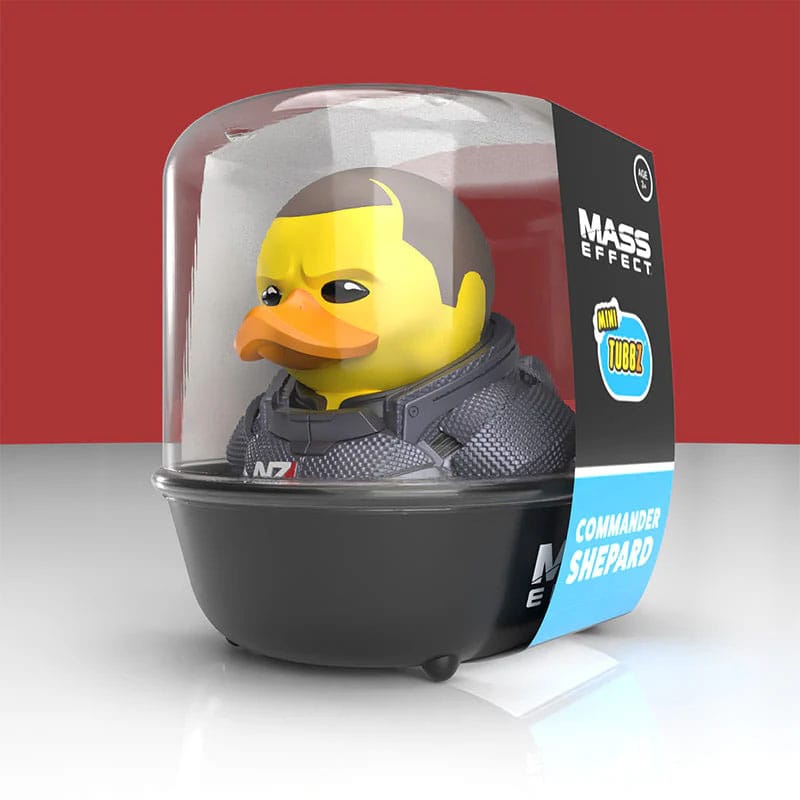 Numskull - Mini TUBBZ Canard de bain - Mass Effect - Commandant Shepard (Homme) (Édition baignoire) - 5cm