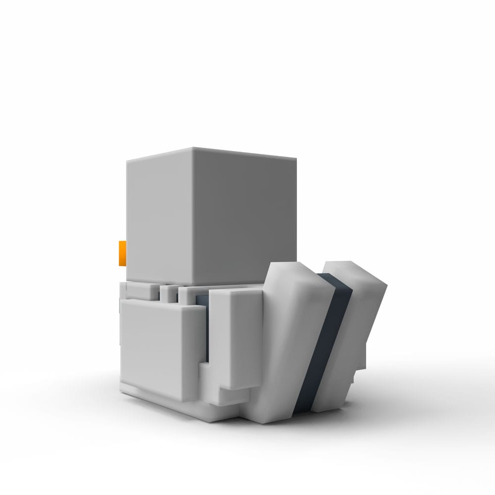 Numskull - Mini TUBBZ Canard de bain - Minecraft - Squelette (Édition baignoire) - 5cm