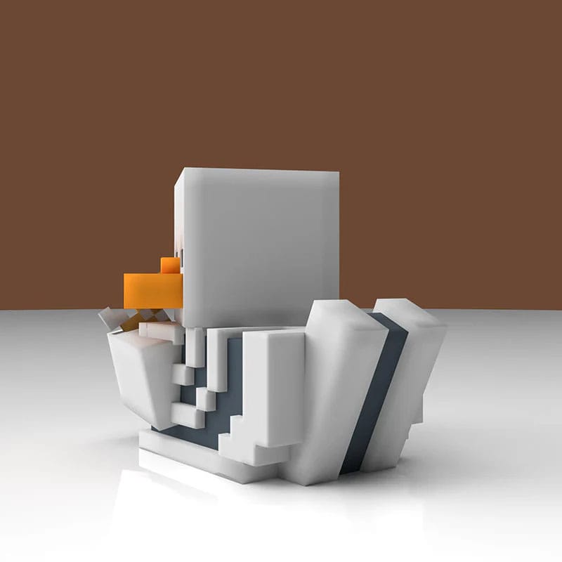 Numskull - TUBBZ Canard de bain - Minecraft - Squelette (Première Édition) - 9cm