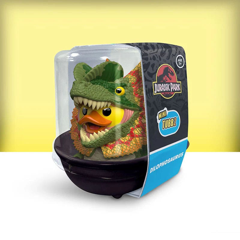 Numskull - Mini TUBBZ Canard de bain - Jurassic Park - Dilophosaurus (Édition baignoire) - 5cm