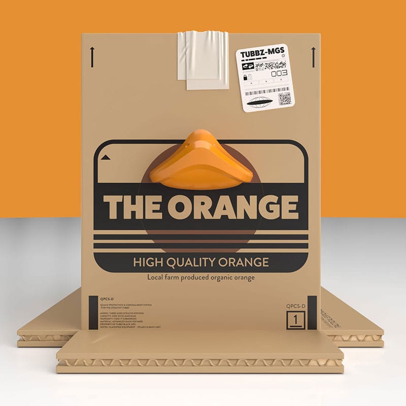 Numskull - Best of TUBBZ Boîte Canard de bain - Metal Gear Solid - The Orange Box - 9cm