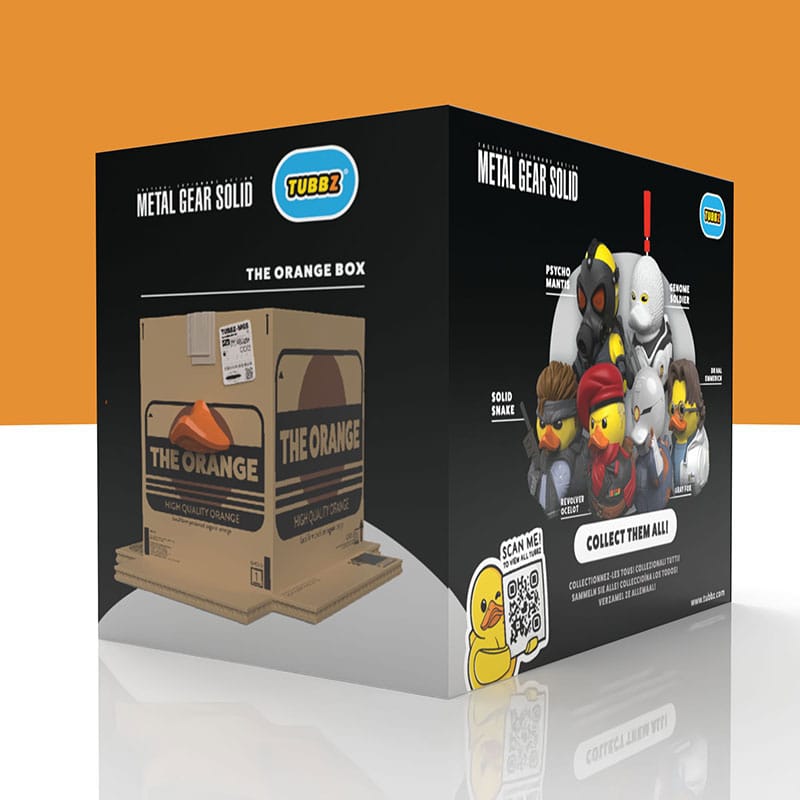 Numskull - Best of TUBBZ Boîte Canard de bain - Metal Gear Solid - The Orange Box - 9cm