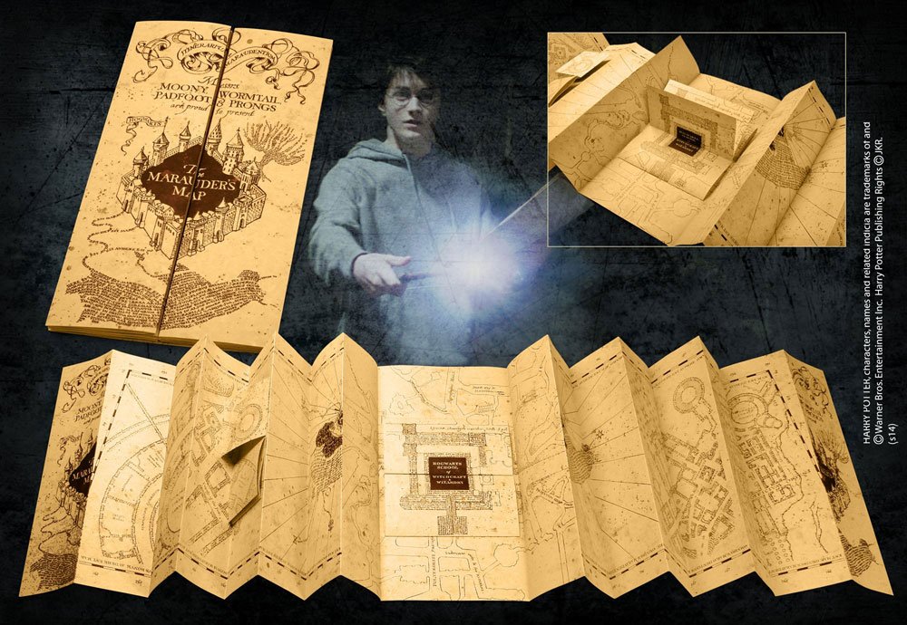 Harry Potter réplique 1/1 Carte du Maraudeur