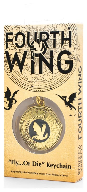 Fourth Wing porte-clés Fly or Die 14 cm
