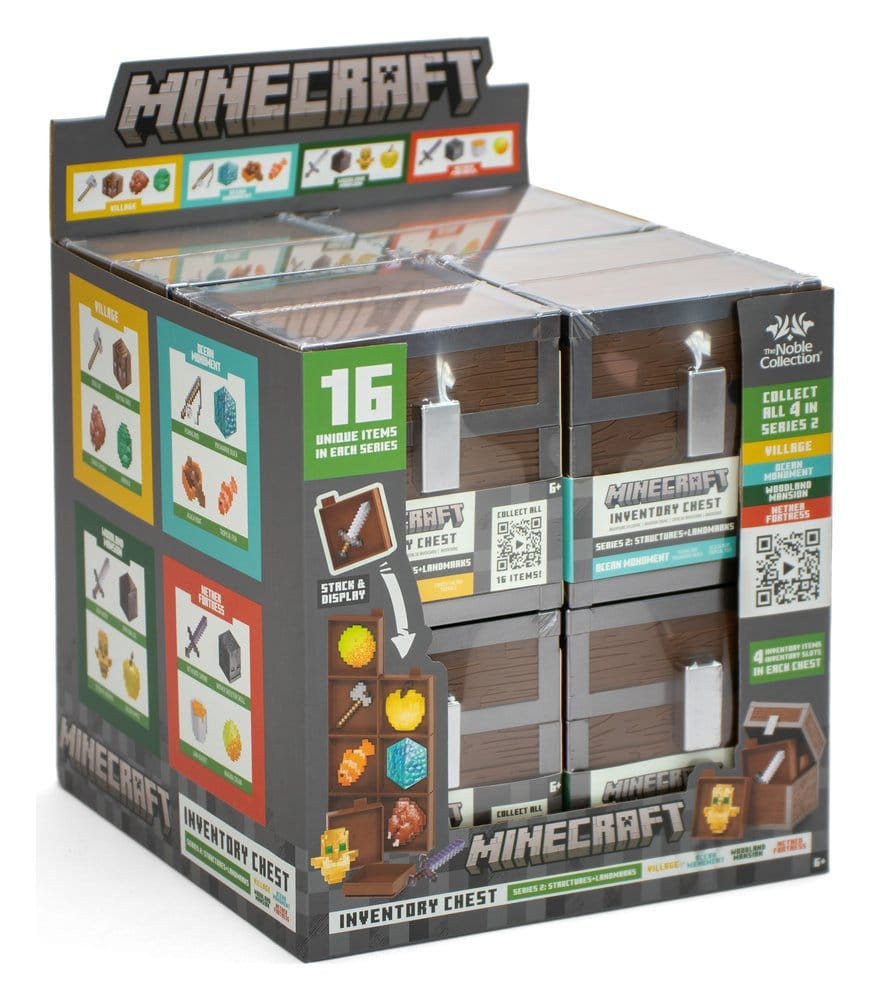 Minecraft presentoir figurines mini Loot Chest Series 2 Blind Box (16)