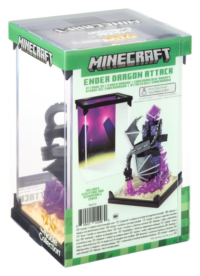 Minecraft Figurine Diorama Ender Dragon Attack 18 cm
