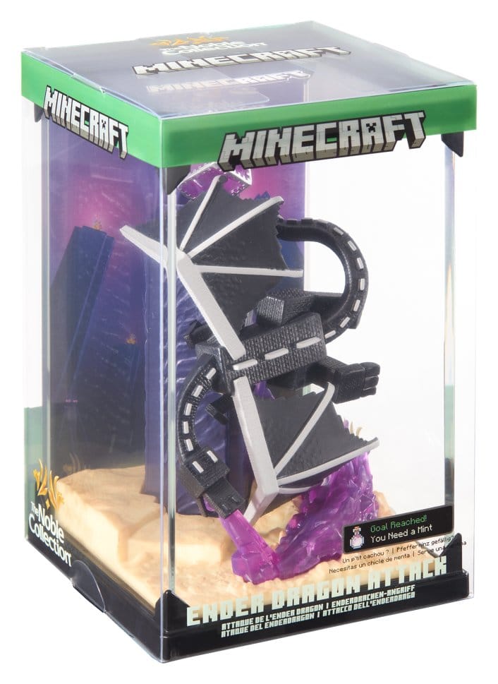 Minecraft Figurine Diorama Ender Dragon Attack 18 cm