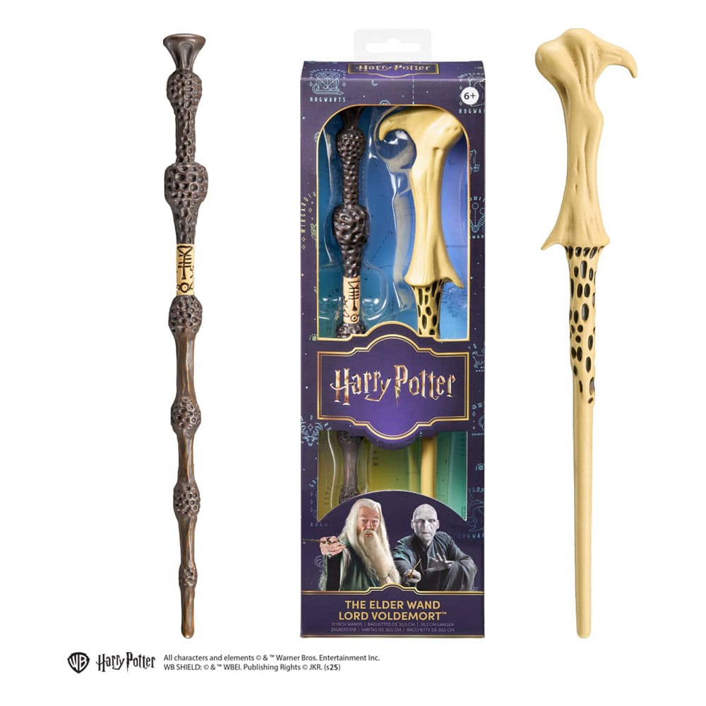 Harry Potter deux baguettes de jeu de rôle The Elder & Lord Voldemort 30 cm