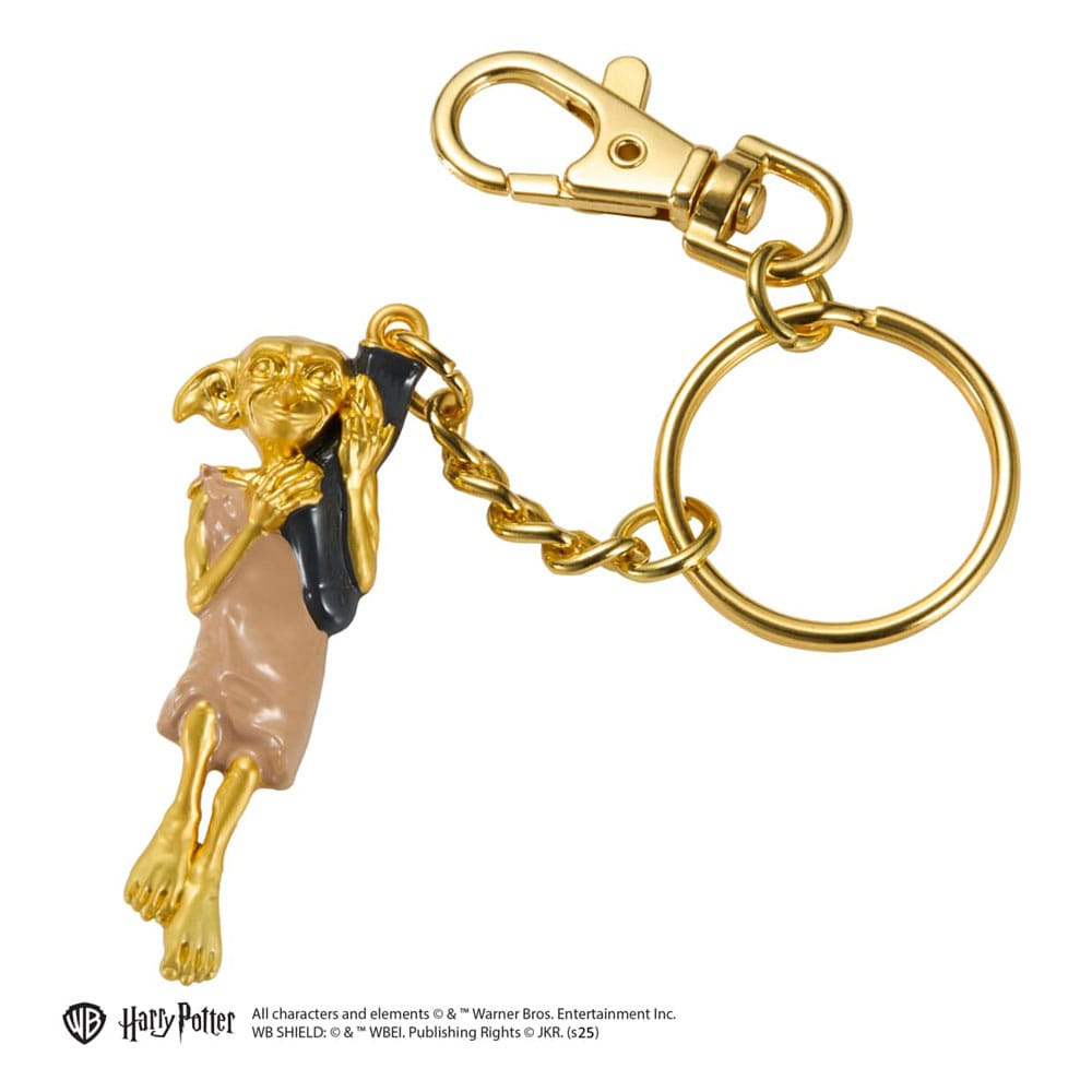 Harry Potter porte-clés métal Dobby couleur or 11 cm