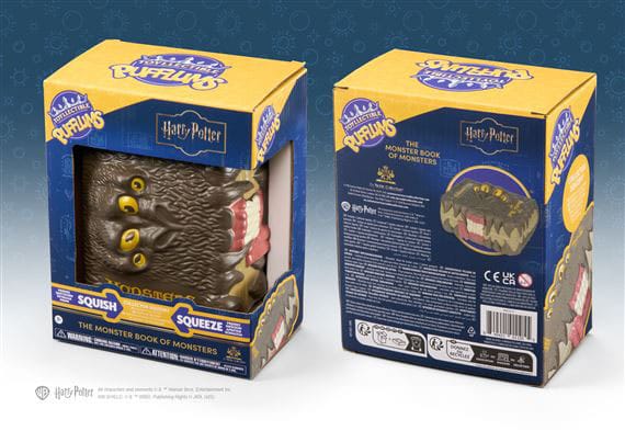 Harry Potter figurine anti-stress Squishy Pufflums The Monster Book of Monsters 15 cm