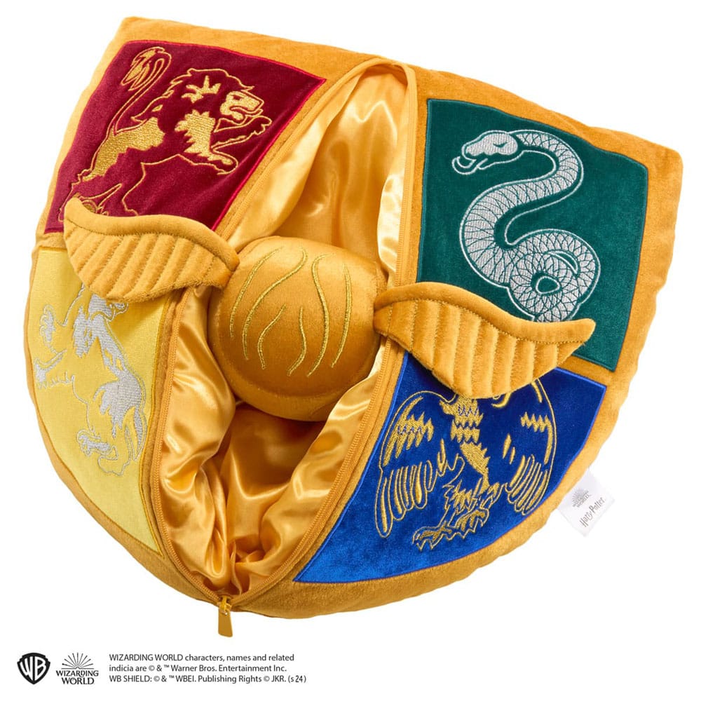 Harry Potter oreiller avec peluche Quidditch Crest & Vif d'or