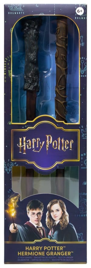 Harry Potter réplique Roleplay pack de 2 baguettes Harry Potter & Hermione Granger 31 cm