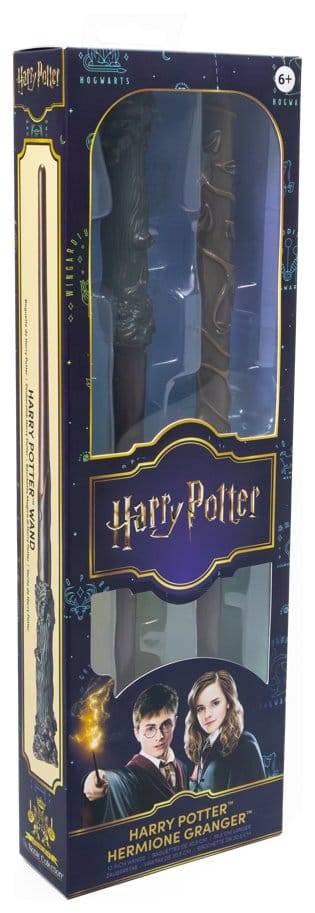 Harry Potter réplique Roleplay pack de 2 baguettes Harry Potter & Hermione Granger 31 cm