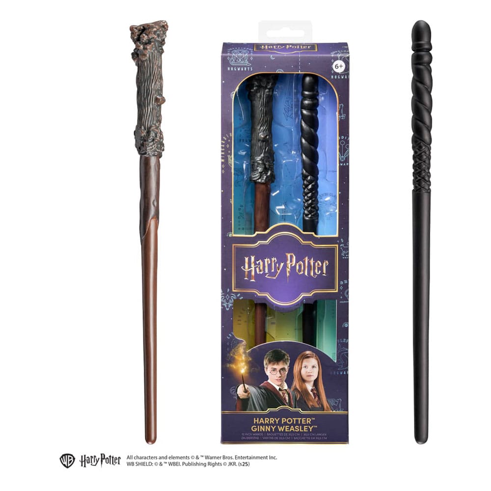 Harry Potter deux baguettes de jeu de rôle Harry Potter & Ginny Weasley 30 cm