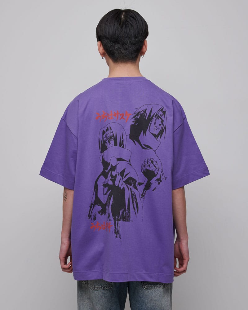 Naruto Shippuden T-Shirt Graphic Purple (M)