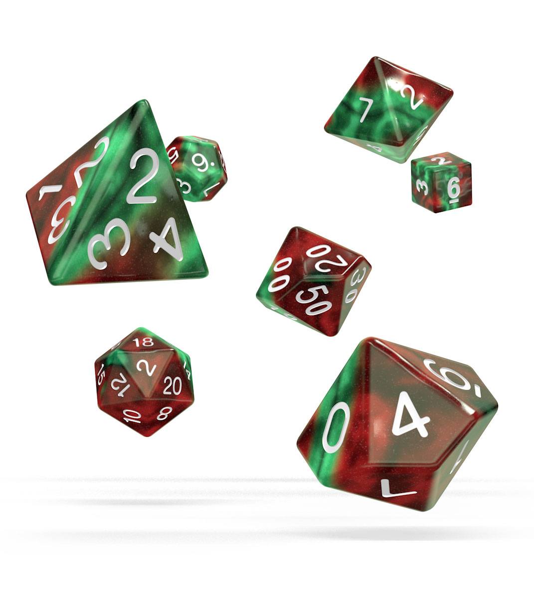 Oakie Doakie Dice dés RPG-Set Gemidice - Bloody Jungle (7)