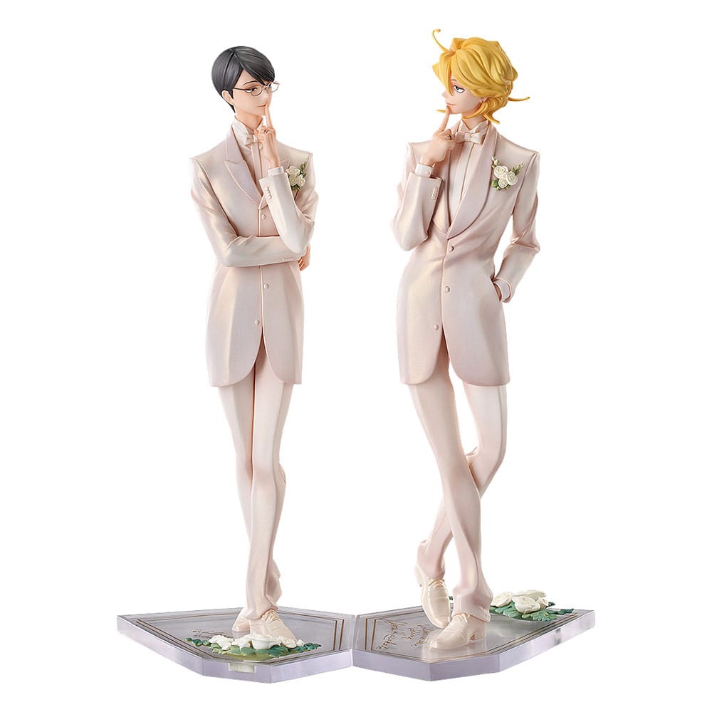 Doukyusei pack 2 statuettes PVC 1/7 Hikaru Kusakabe & Licht Sajo: Wedding Ver. 24 cm