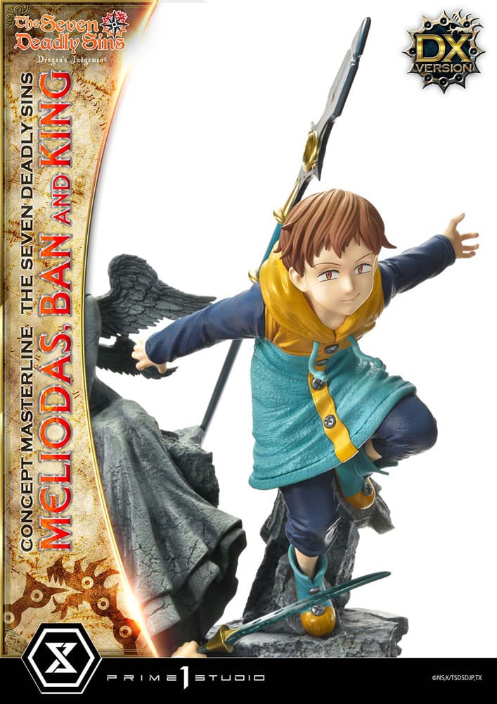 Seven Deadly Sins Concept Masterline Series statuette Meliodas, Ban and King Deluxe Bonus Version 55 cm