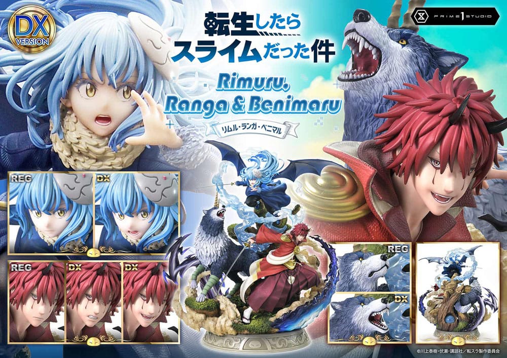 That Time I Got Reincarnated as a Slime Concept Masterline Series statuette 1/6 Rimuru, Ranga and Benimaru Deluxe Bonus Version 59 cm