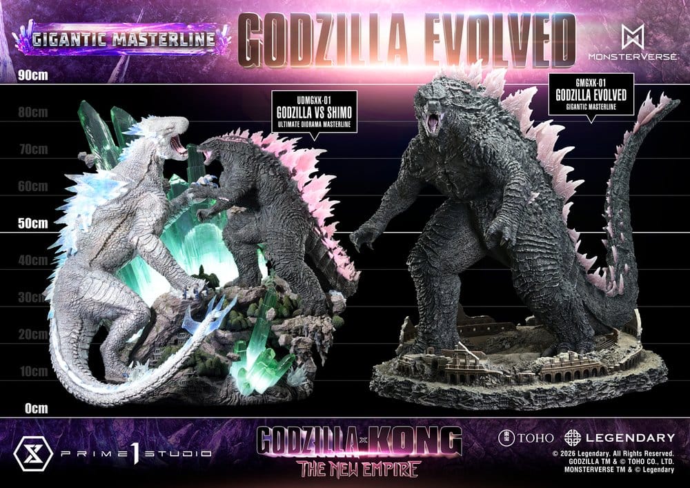 Godzilla x Kong: The New Empire (Film) statuette Gigantic Masterline Series Godzilla Evolved 93 cm