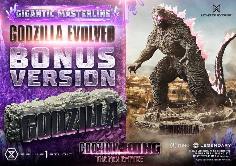 Godzilla x Kong: The New Empire (Film) statuette Gigantic Masterline Series Godzilla Evolved Bonus Ver. 93 cm