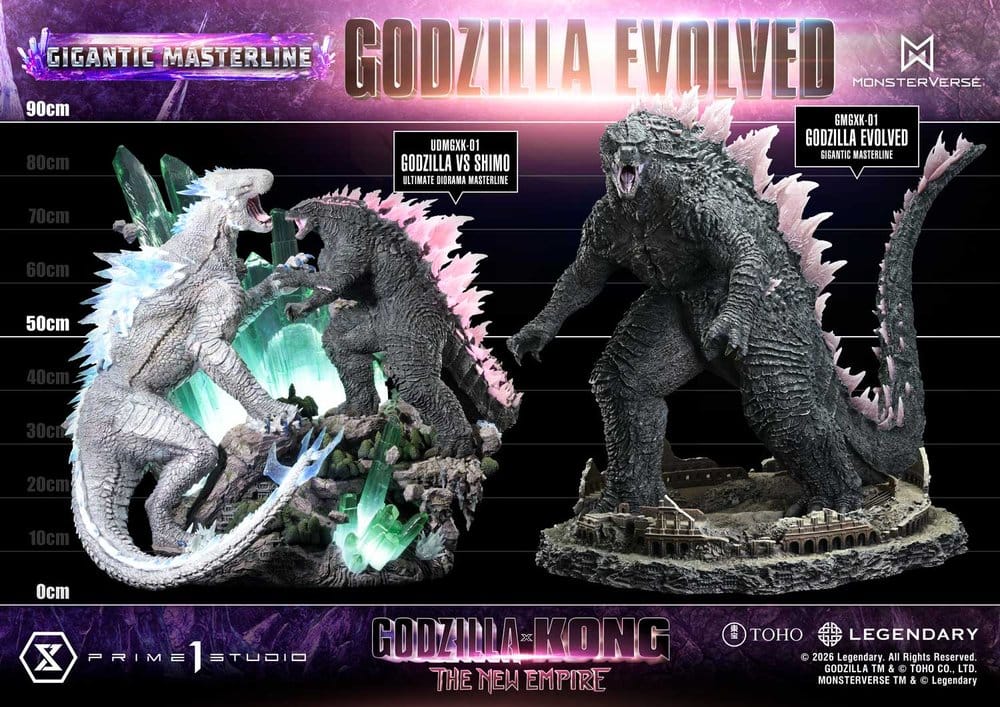 Godzilla x Kong: The New Empire (Film) statuette Gigantic Masterline Series Godzilla Evolved Bonus Ver. 93 cm