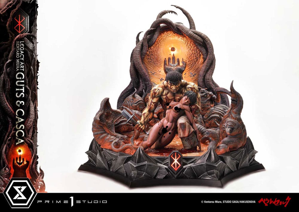 Berserk statuette Legacy Art Kentaro Miura 1/4 Guts & Casca 72 cm