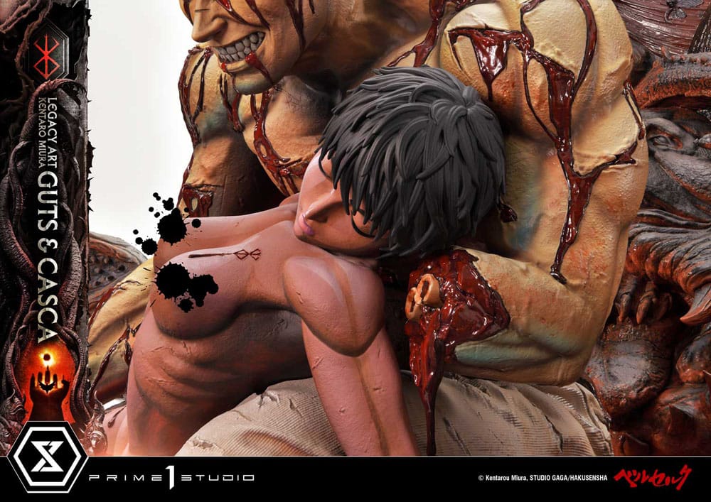 Berserk statuette Legacy Art Kentaro Miura 1/4 Guts & Casca 72 cm