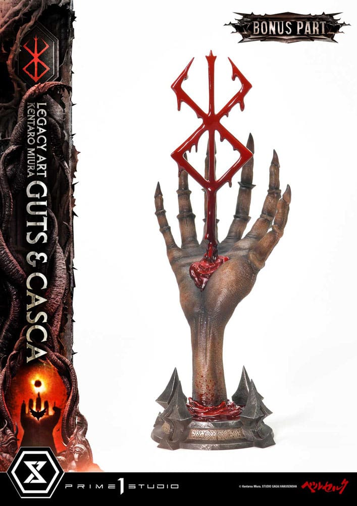 Berserk statuette Legacy Art Kentaro Miura 1/4 Guts & Casca Bonus Version 72 cm