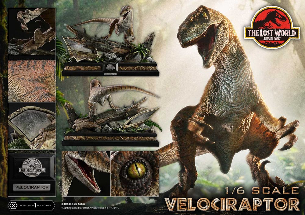 Jurassic Park II statuette Legacy Museum Collection 1/6 Velociraptor 41 cm