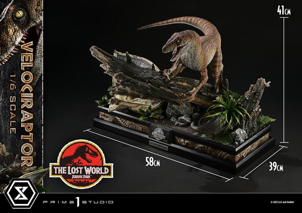Jurassic Park II statuette Legacy Museum Collection 1/6 Velociraptor 41 cm