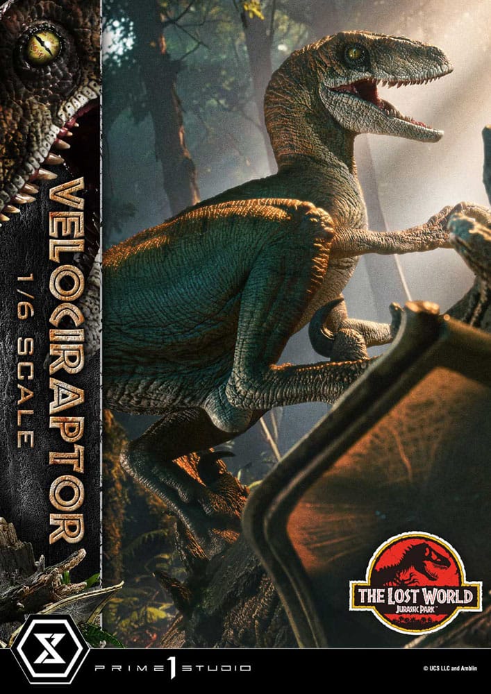 Jurassic Park II statuette Legacy Museum Collection 1/6 Velociraptor Bonus Version 41 cm